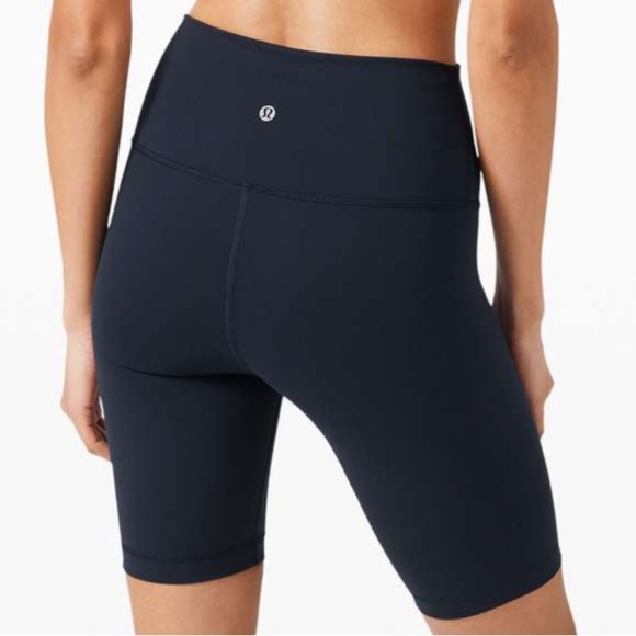 lululemon athletica Pants - NWT Lululemon Wunder Train High Rise Short 8" true navy blue
